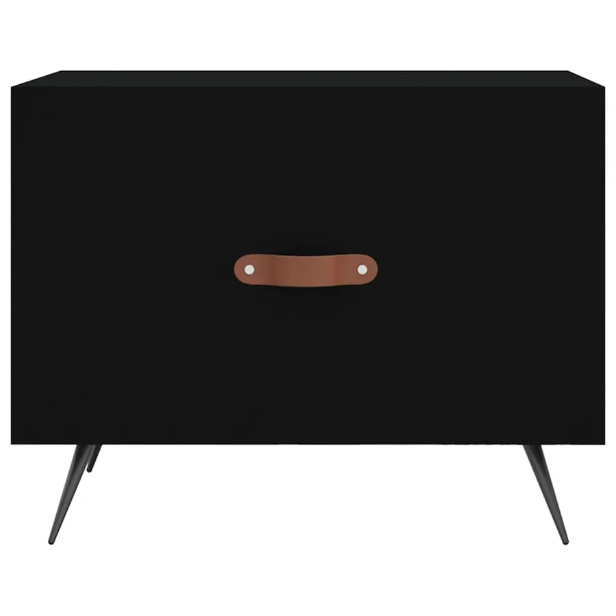 Tables basses 2 pcs noir 50x50x40 cm bois d'ingénierie - 6