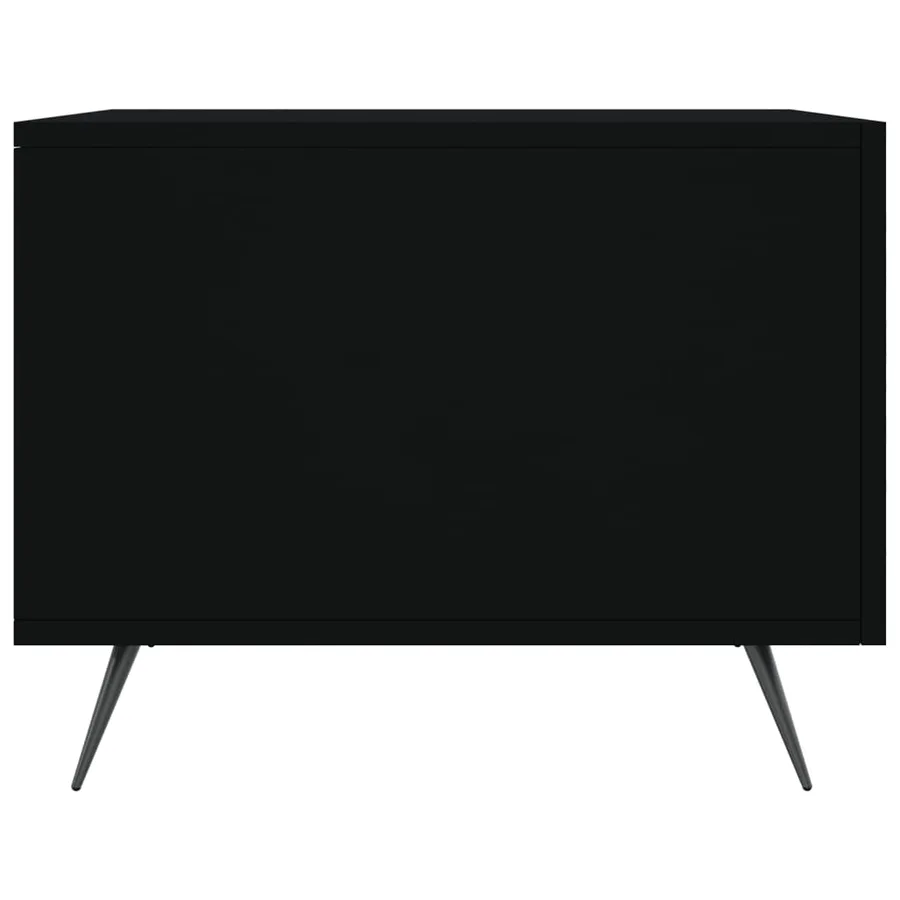 Tables basses 2 pcs noir 50x50x40 cm bois d'ingénierie - 8