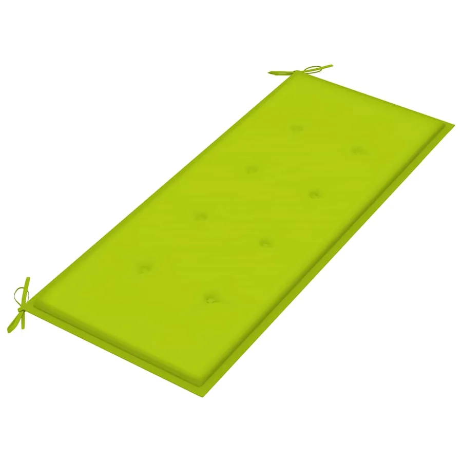 Banc de jardin pliable avec coussin 118 cm Bambou - 5