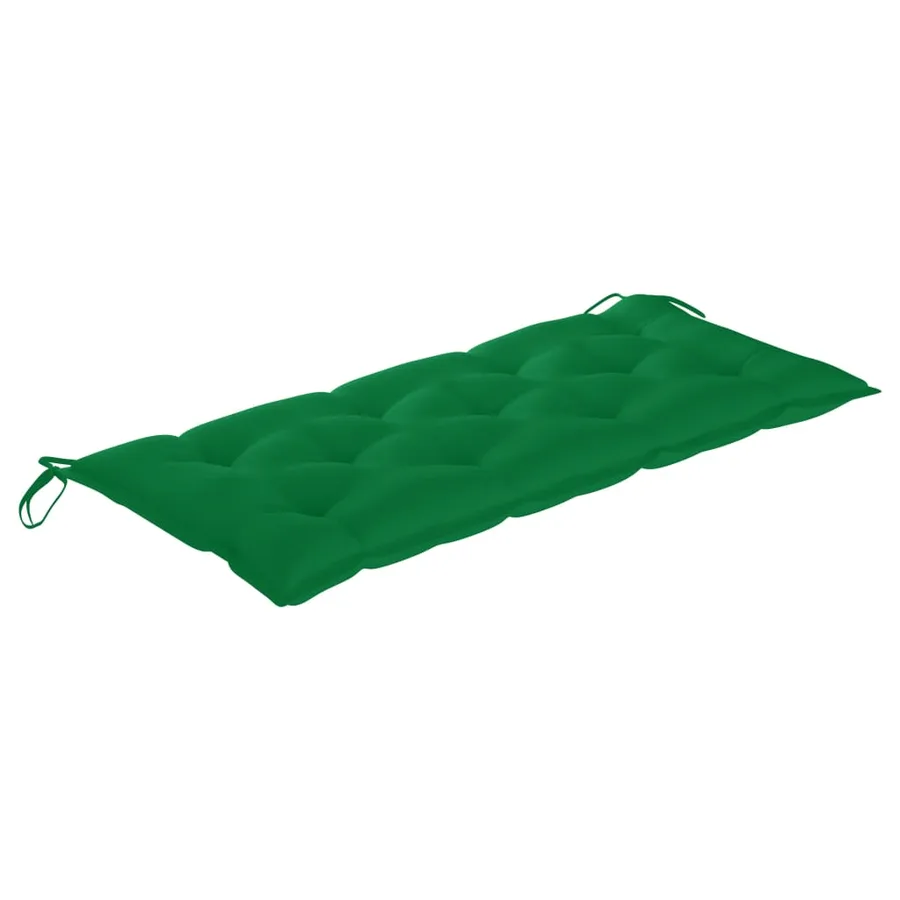 Banc de jardin pliable avec coussin 118 cm Bambou - 5