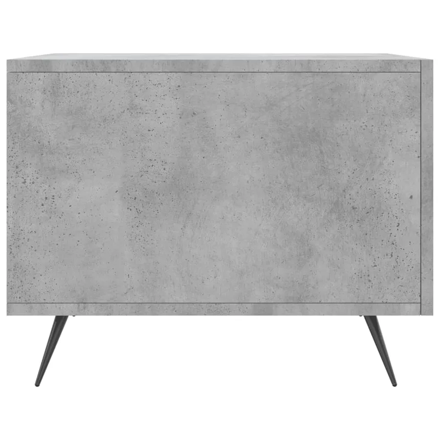 Table basse gris béton 50x50x40 cm bois d'ingénierie - 7