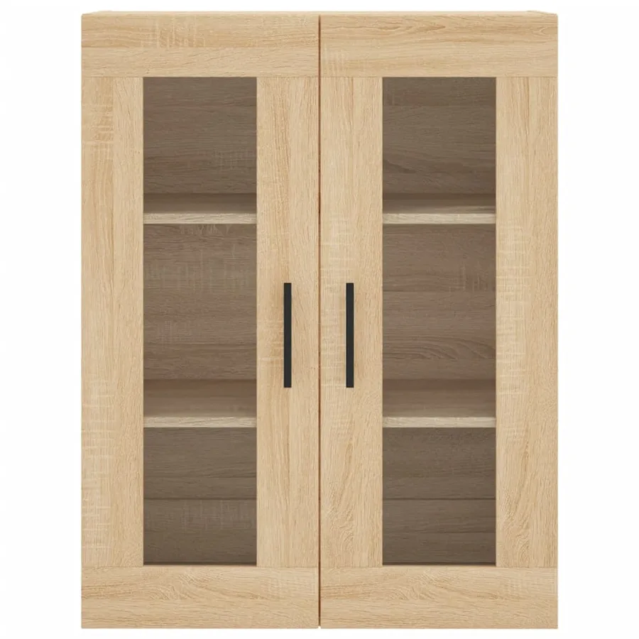 Buffet haut Chêne sonoma 69,5x34x180 cm Bois d'ingénierie - 6