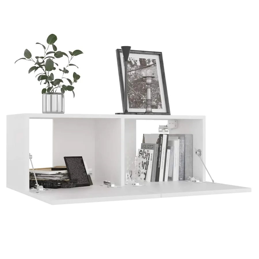 Ensemble de meubles TV 8 pcs Blanc Bois d'ingénierie - 4