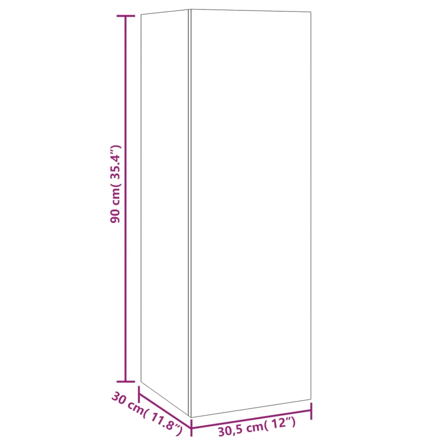 Ensemble de meubles TV 6 pcs Blanc Bois d'ingénierie - 13