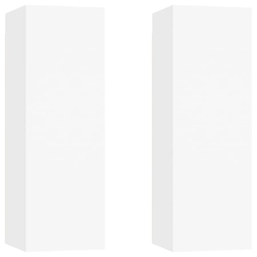 Ensemble de meubles TV 6 pcs Blanc Bois d'ingénierie - 7
