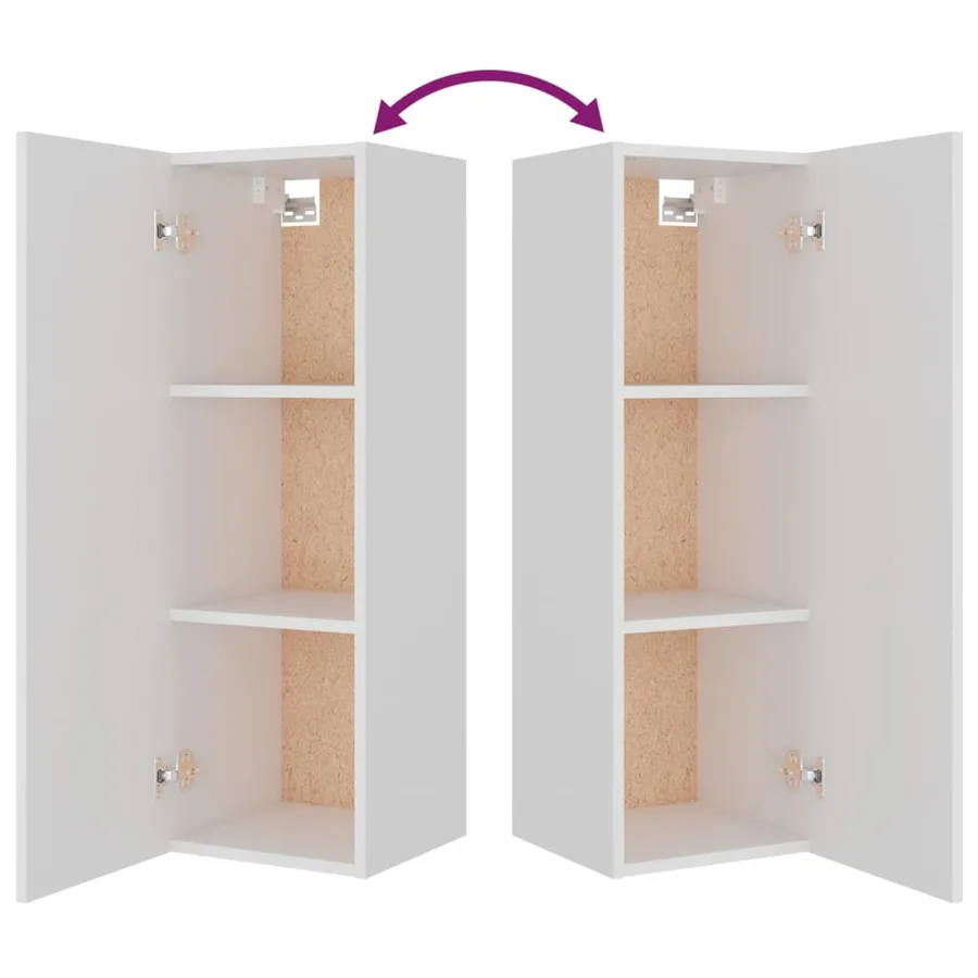 Ensemble de meubles TV 8 pcs Blanc Bois d'ingénierie - 8
