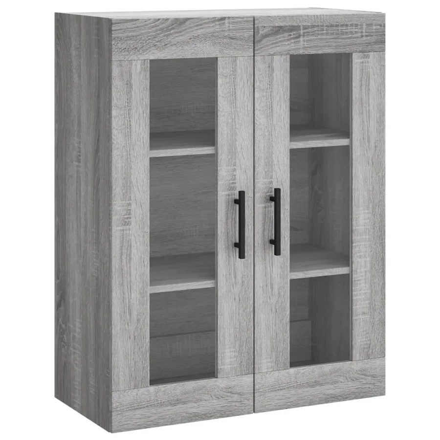 Buffet haut Sonoma gris 69,5x34x180 cm Bois d'ingénierie - 5