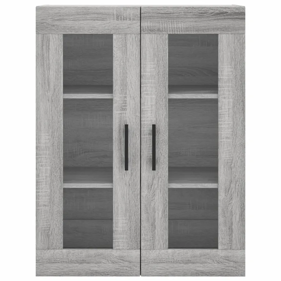 Buffet haut Sonoma gris 69,5x34x180 cm Bois d'ingénierie - 6
