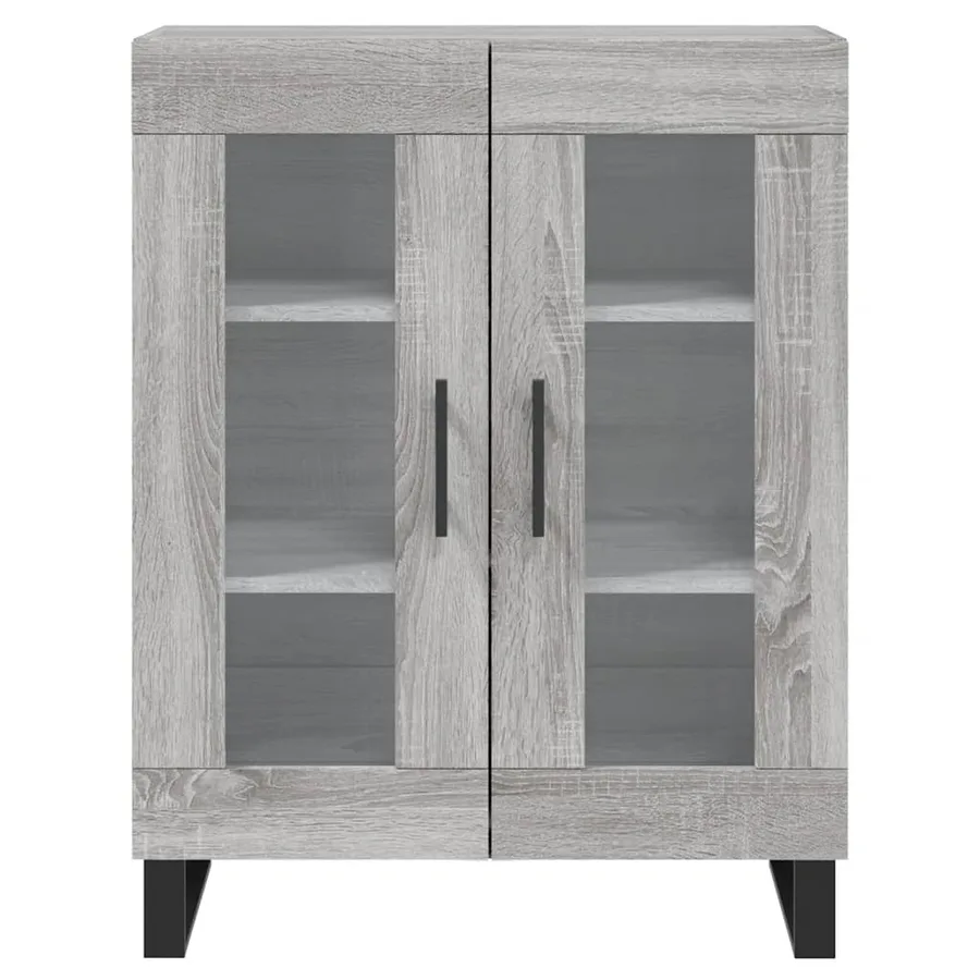 Buffet haut Sonoma gris 69,5x34x180 cm Bois d'ingénierie - 8