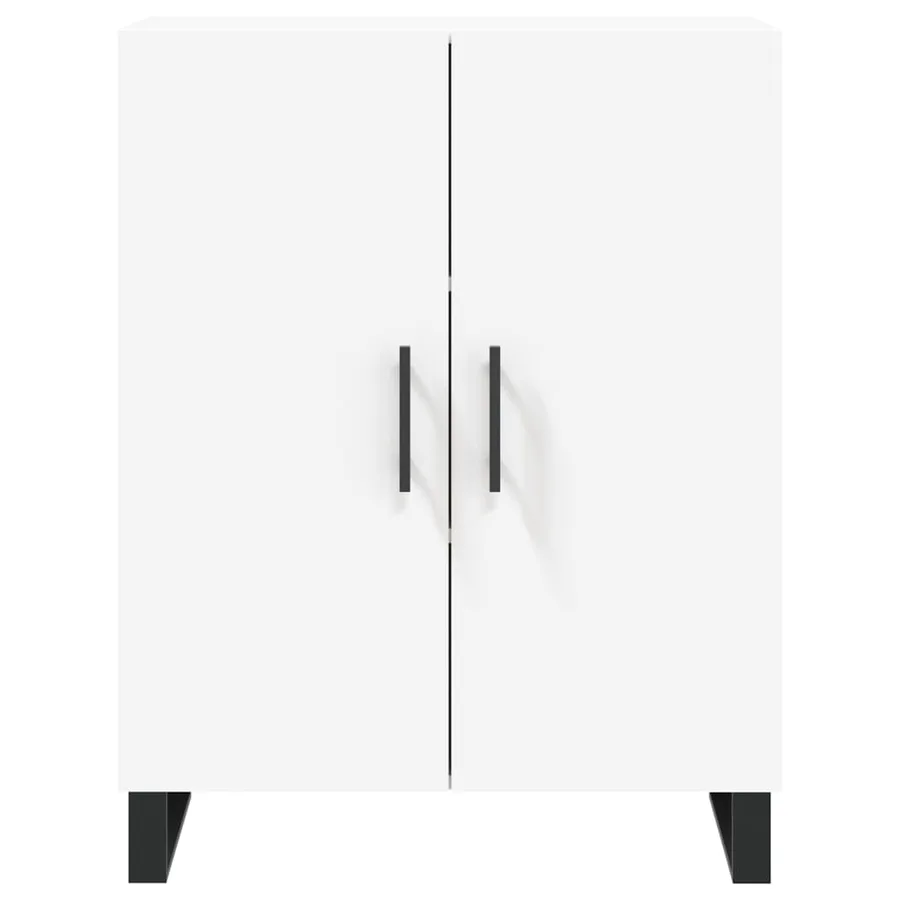 Buffet haut Blanc 69,5x34x180 cm Bois d'ingénierie - 8