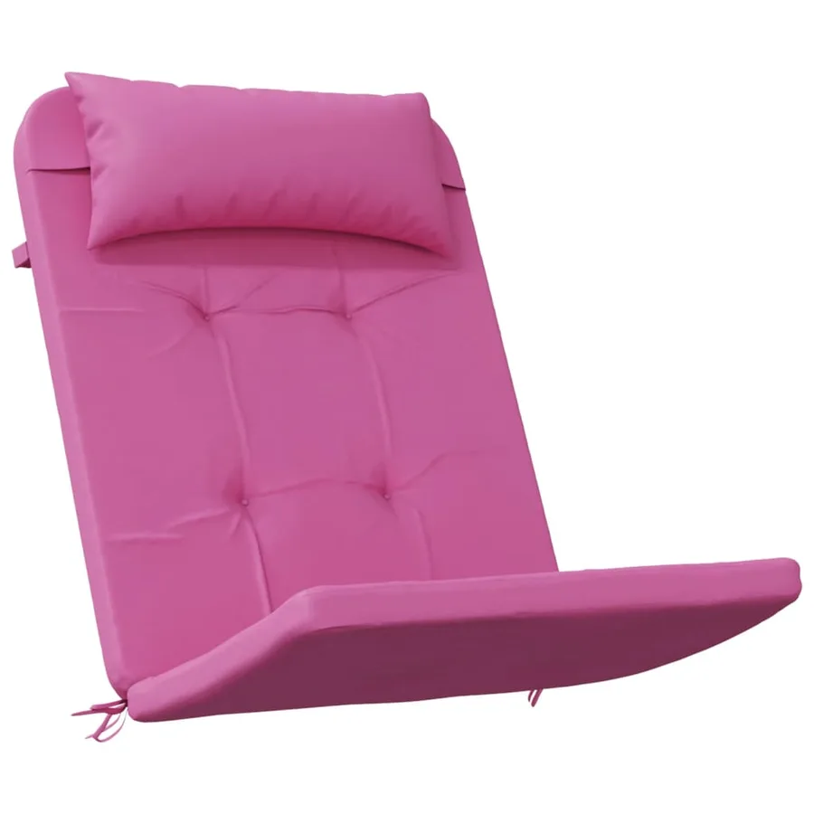 Coussins de chaise adirondack lot de 2 rose tissu oxford - 3