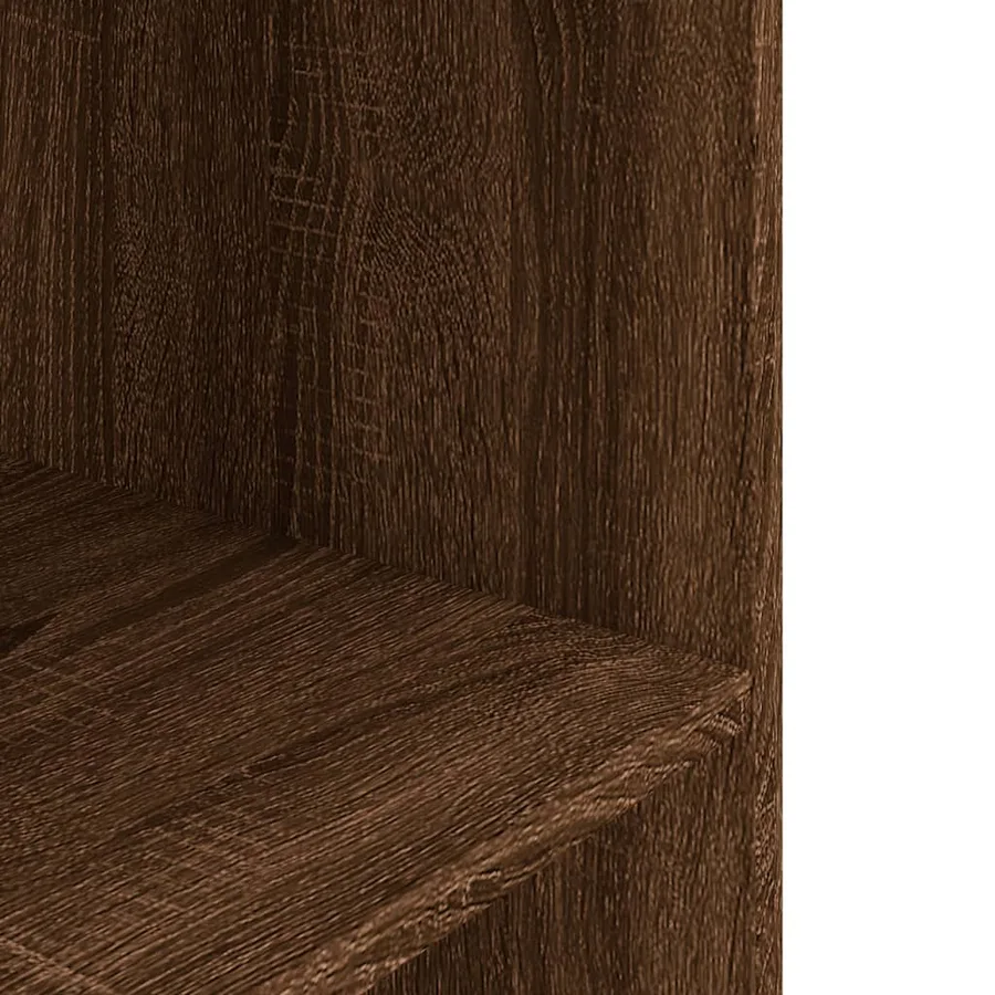 Support pour aquarium chêne marron 60x30x60cm bois d'ingénierie - 6