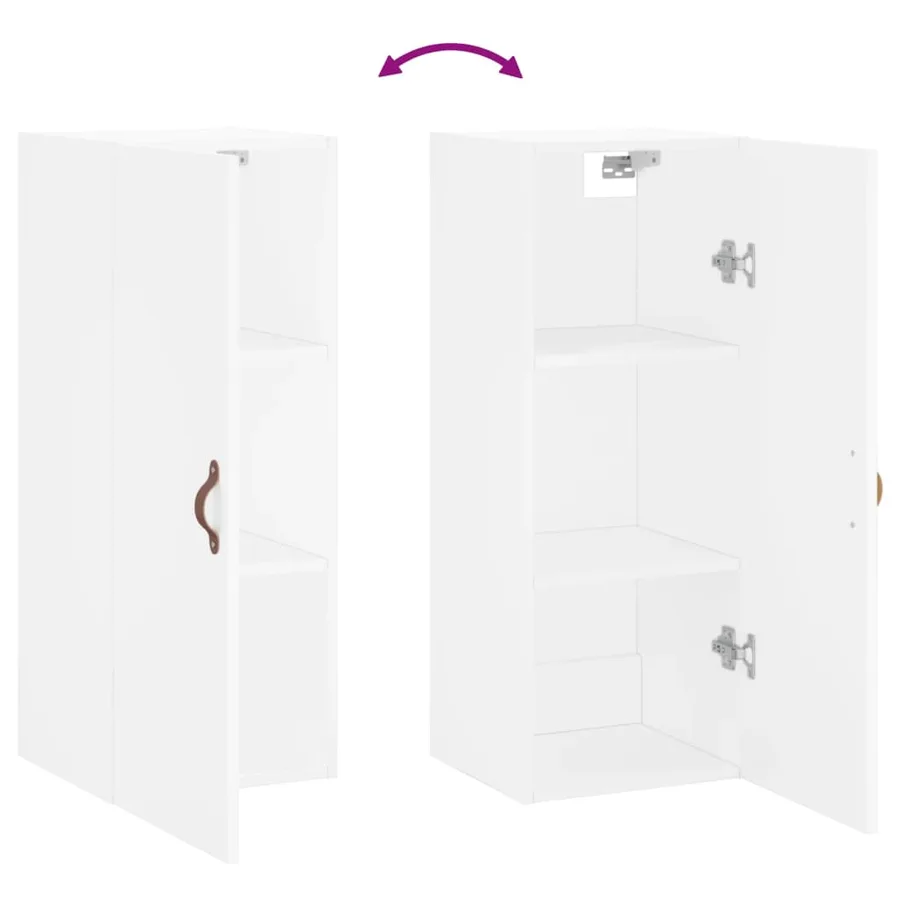 Armoire murale blanc 34,5x34x90 cm - 10