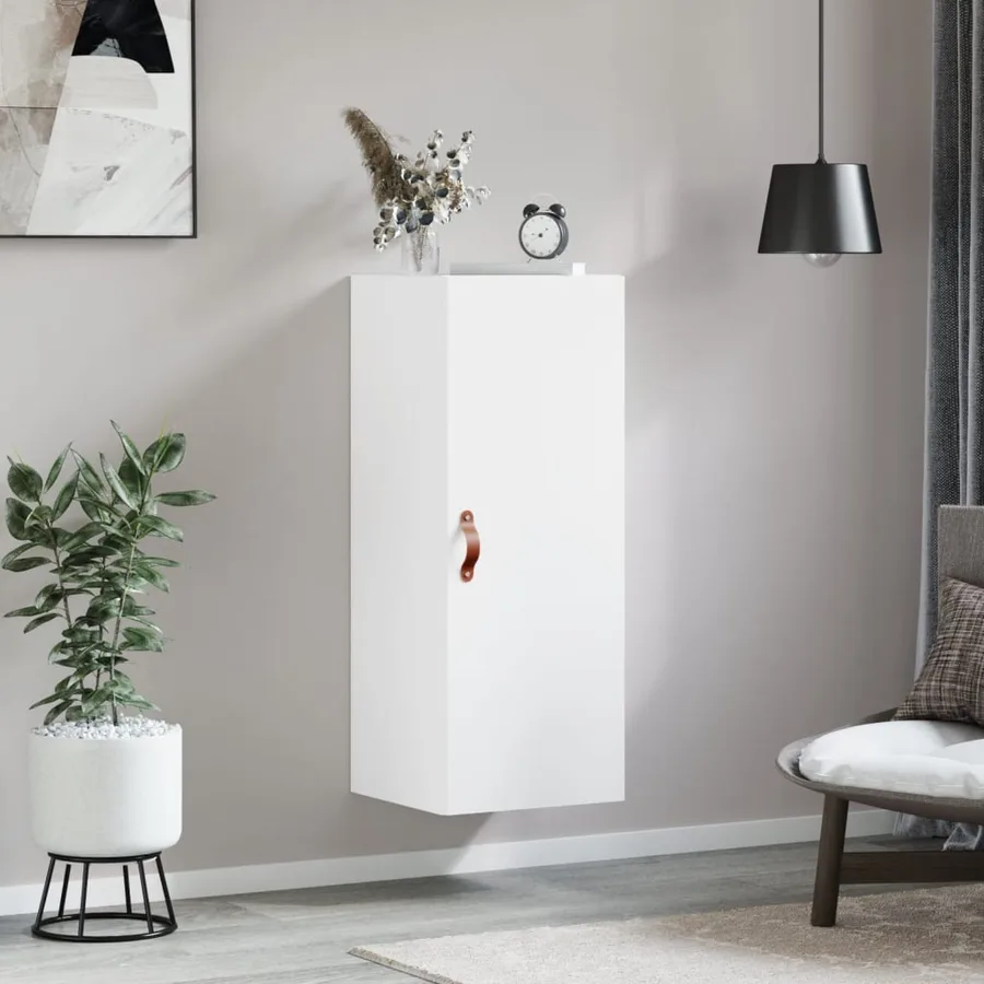 Armoire murale blanc 34,5x34x90 cm - 3