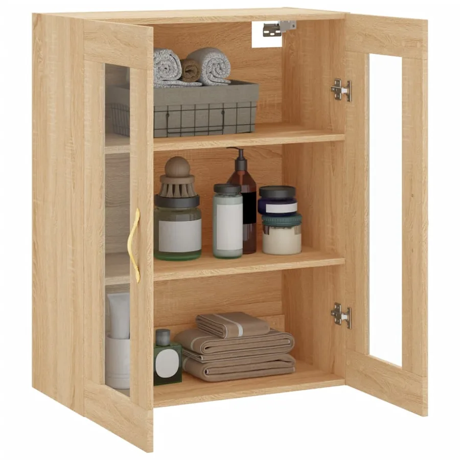 Armoire murale chêne sonoma 69,5x34x90 cm - 5
