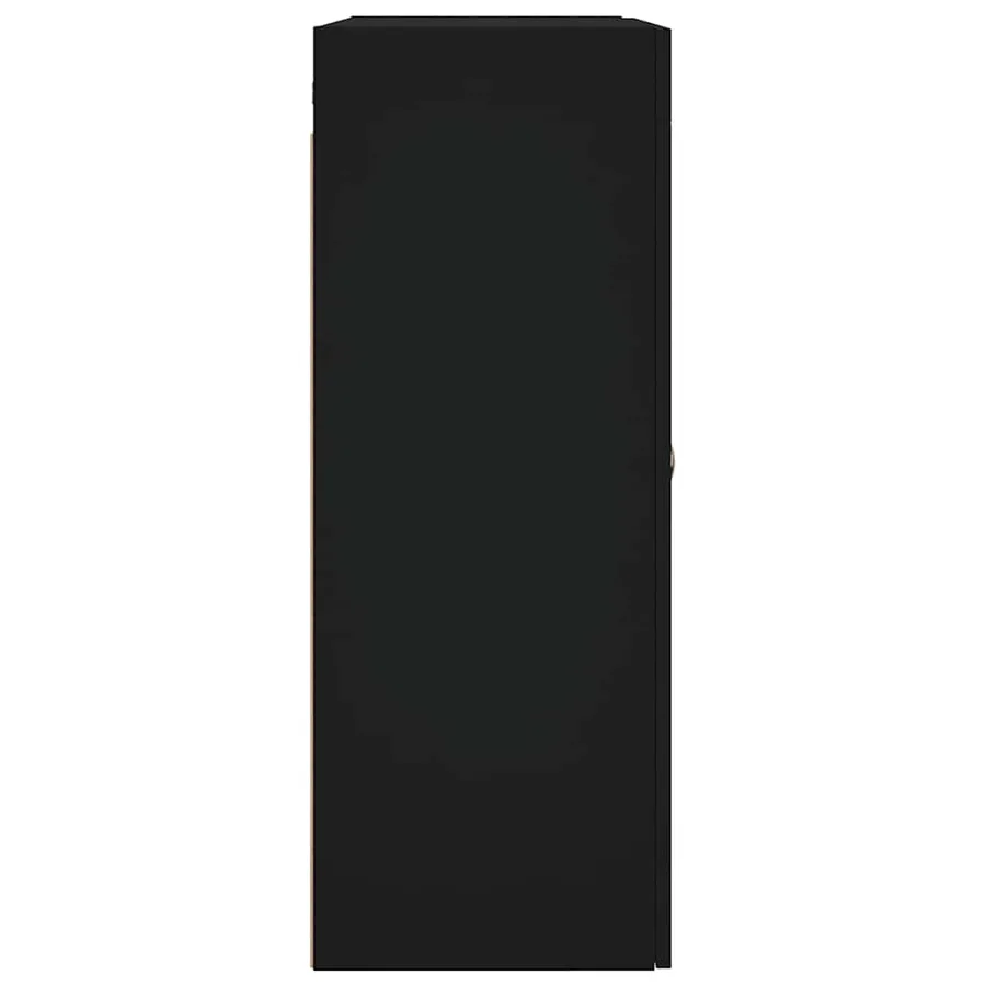 Armoires murales 2 pcs noir bois d'ingénierie - 7