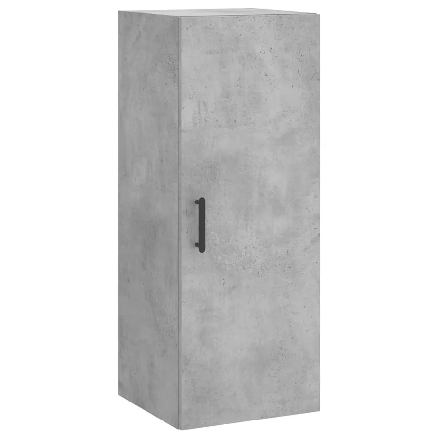 Buffet haut Gris béton 34,5x34x180 cm Bois d'ingénierie - 7