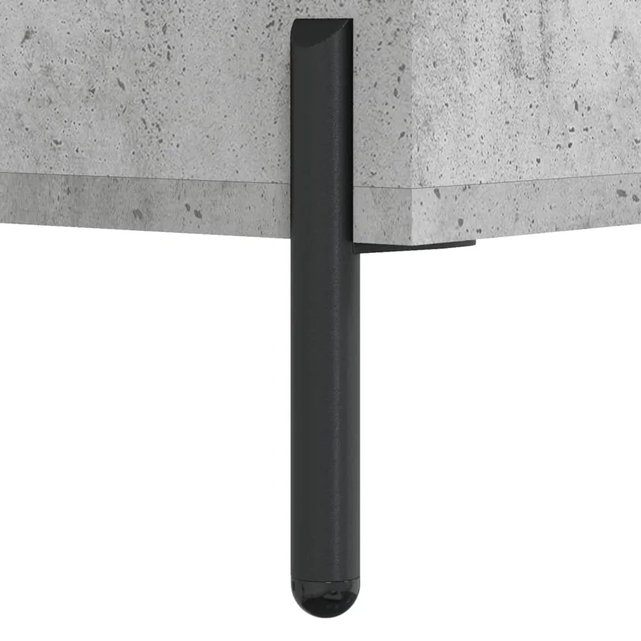 Buffet haut Gris béton 34,5x34x180 cm Bois d'ingénierie - 10