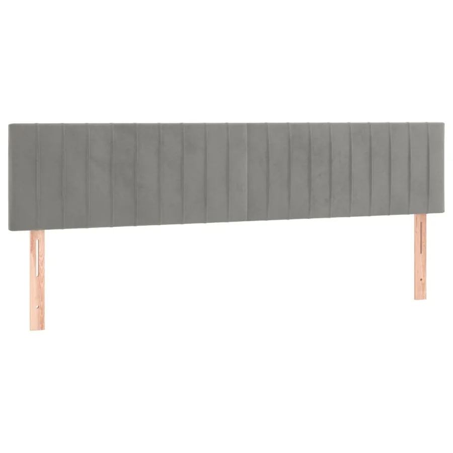 Sommier à lattes de lit et matelas Gris clair 160x200cm Velours - 6