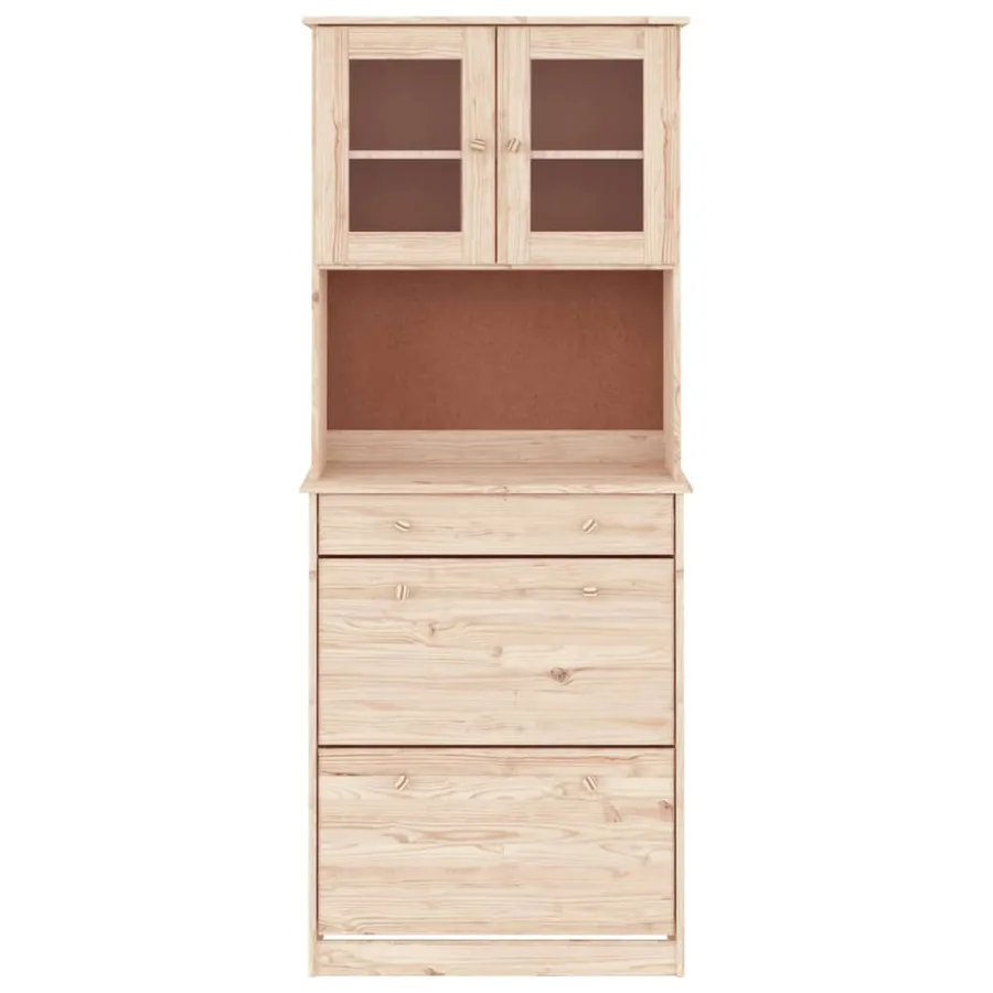 Buffet ALTA 77x35x188 cm bois massif de pin - 3