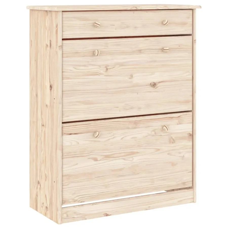 Buffet ALTA 77x35x188 cm bois massif de pin - 4