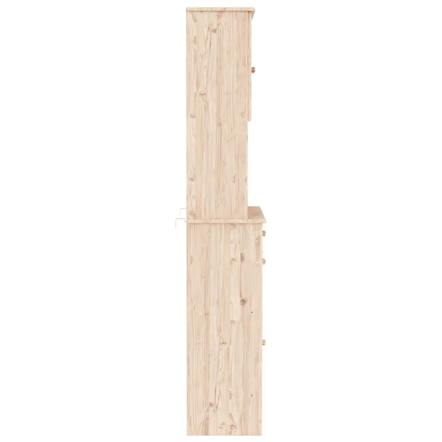 Buffet ALTA 77x35x188 cm bois massif de pin - 7
