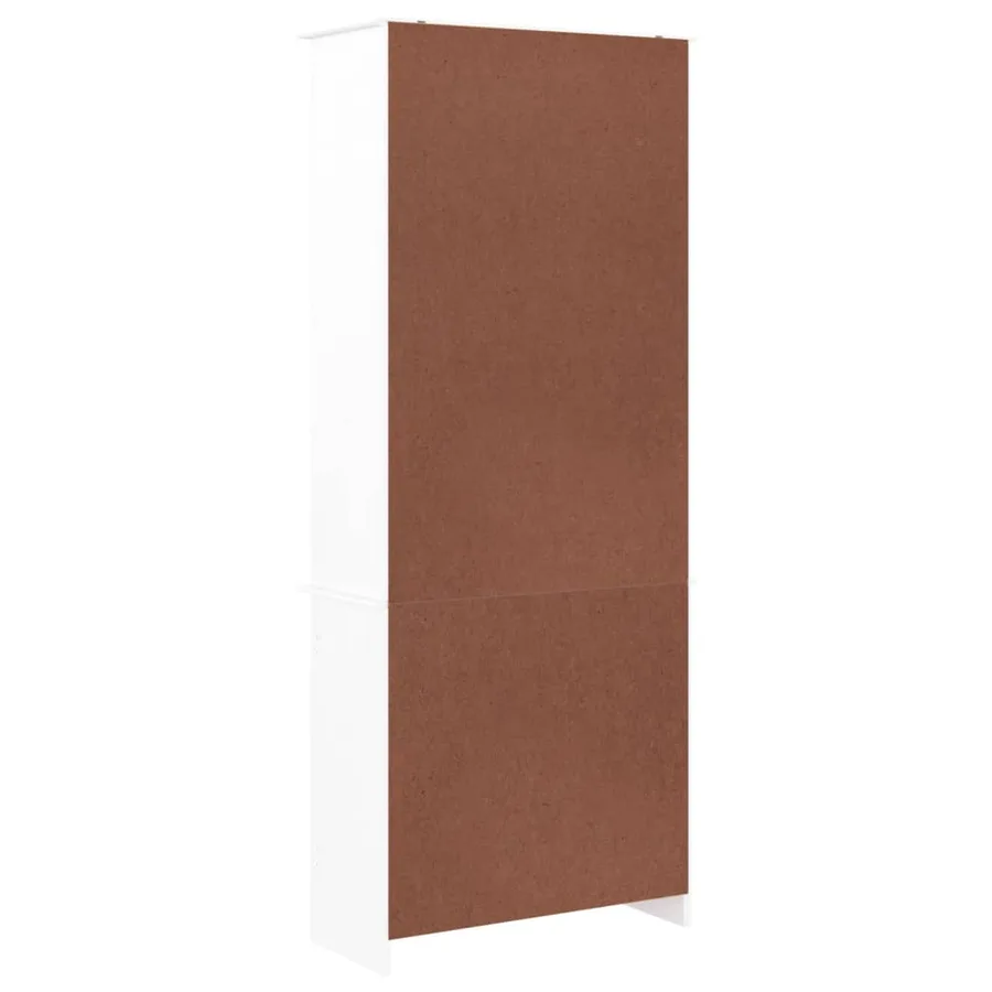 Vitrine en verre ALTA blanc 77x35x186,5 cm bois de pin massif - 6