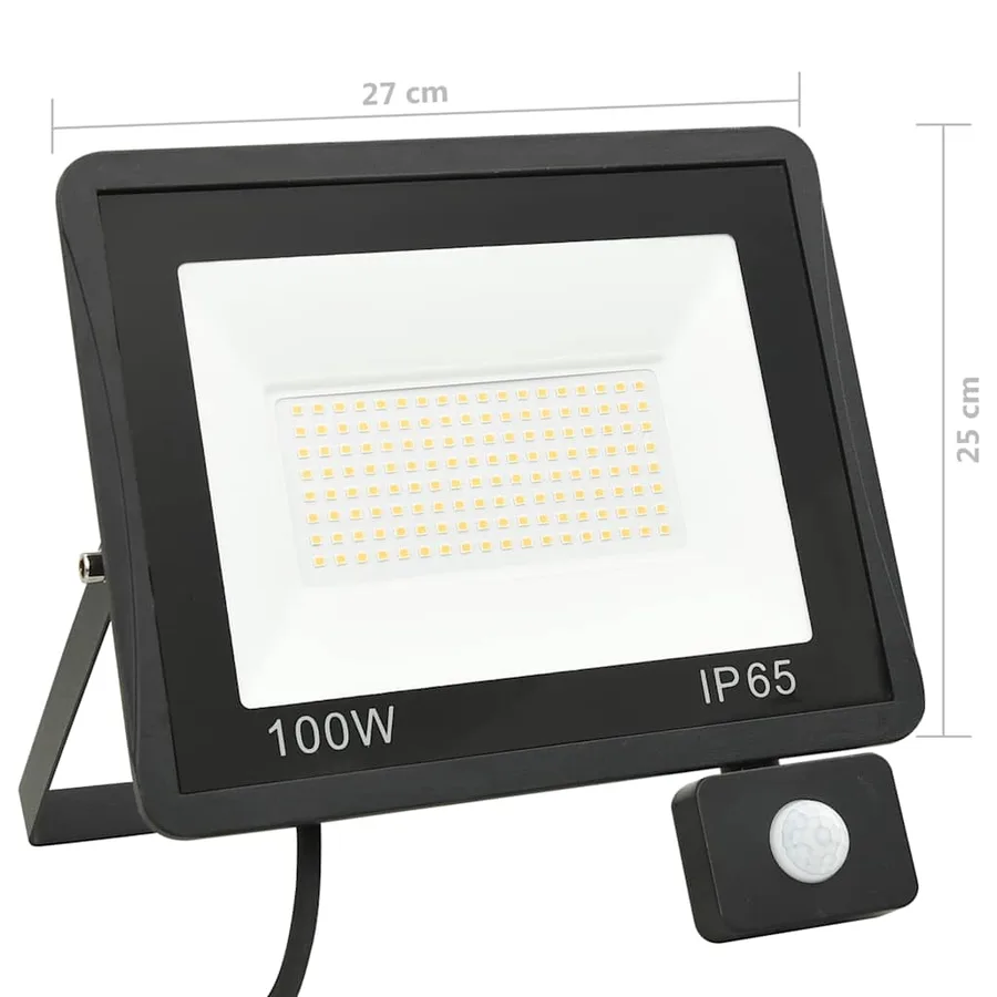 Projecteur à LED avec capteur 100 W Blanc froid - 11