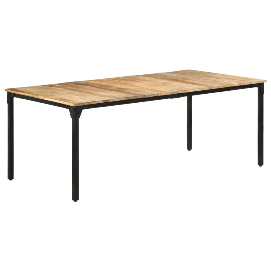 Table de salle à manger 200x100x76 cm Bois de manguier solide - 8