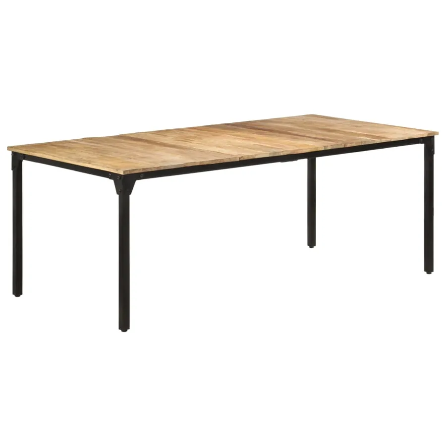 Table de salle à manger 200x100x76 cm Bois de manguier solide - 9