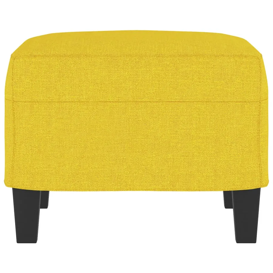 Repose-pied Jaune clair 60x50x41 cm Tissu - 4