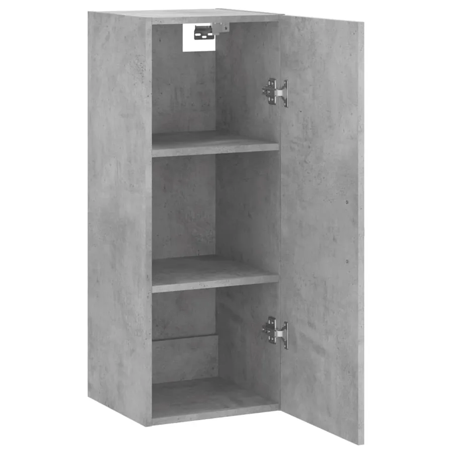 Armoire murale gris béton 34,5x34x90 cm - 6