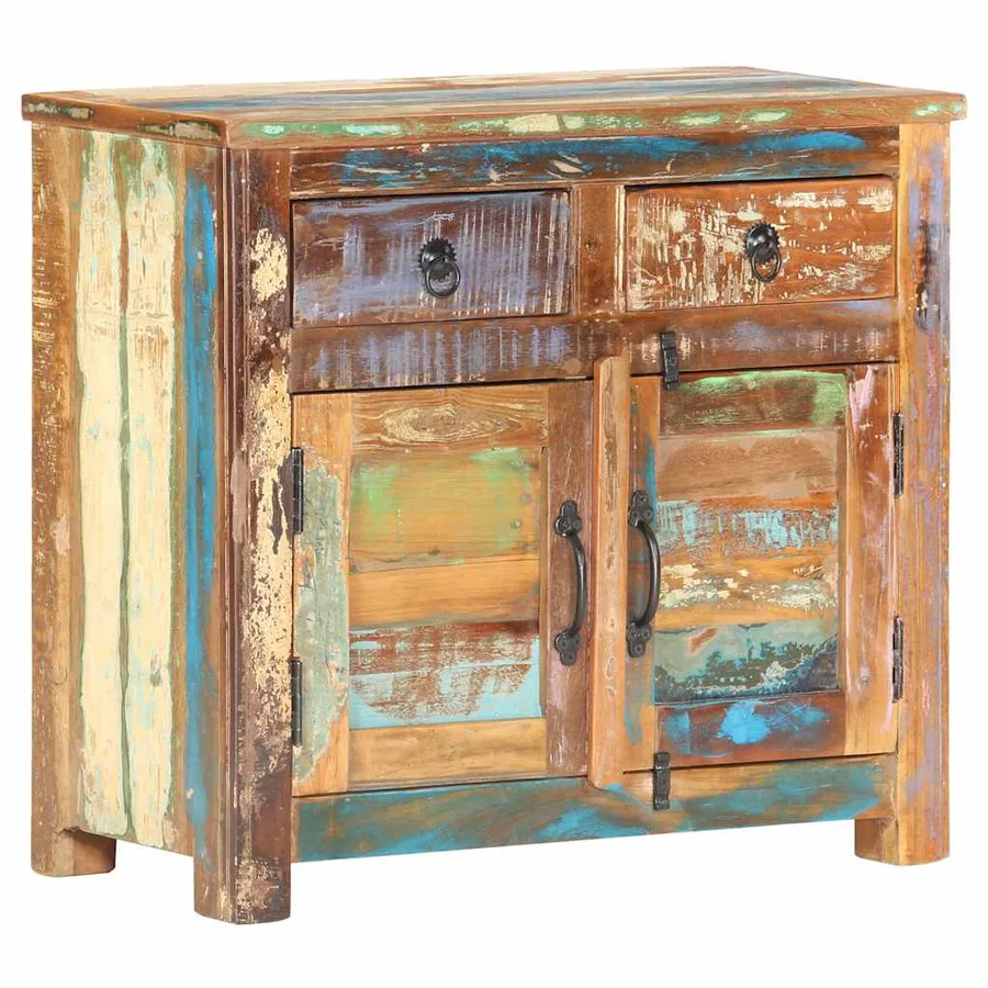 Buffet 70x35x65 cm Bois de récupération massif - 10