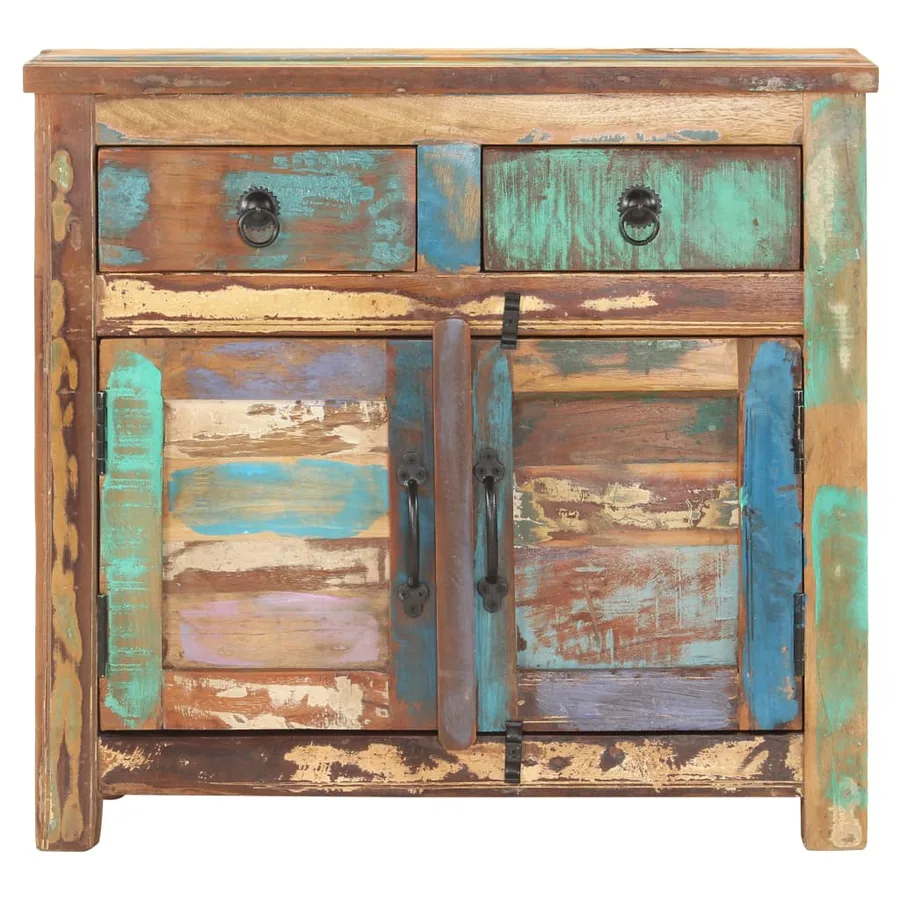 Buffet 70x35x65 cm Bois de récupération massif - 3