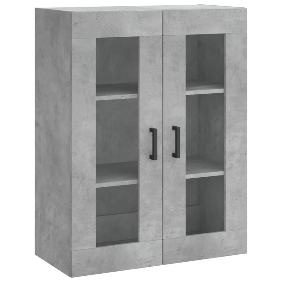 Armoires murales 2 pcs gris béton bois d'ingénierie - 5