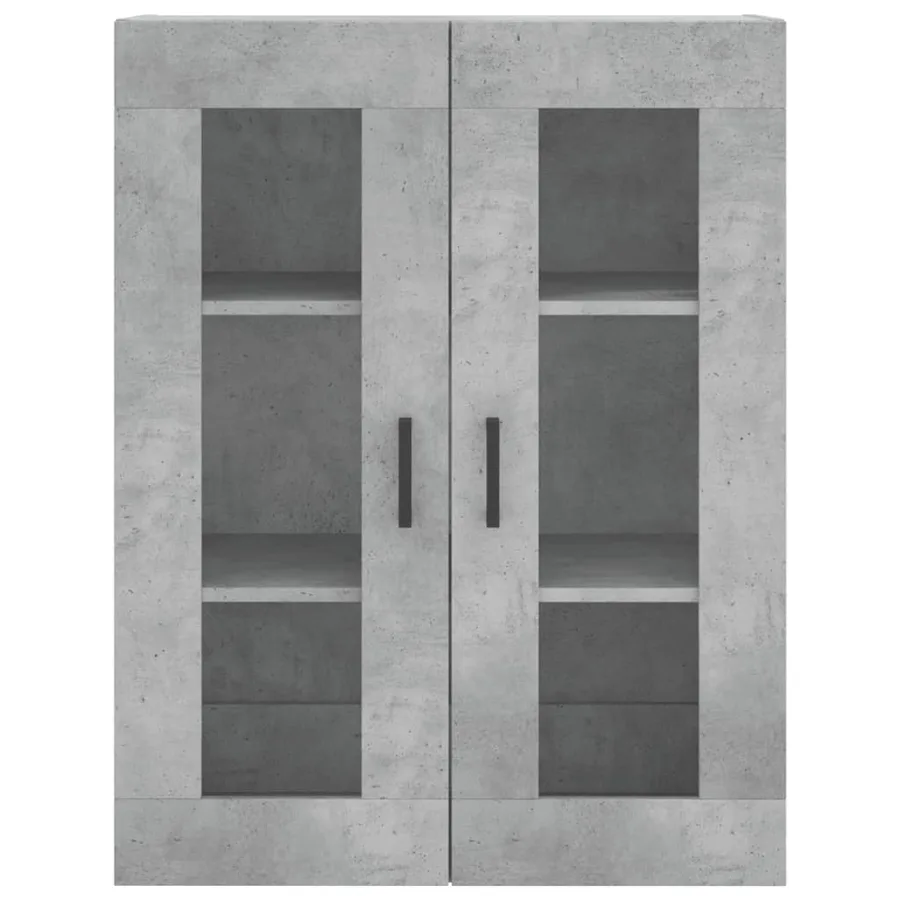Armoires murales 2 pcs gris béton bois d'ingénierie - 6