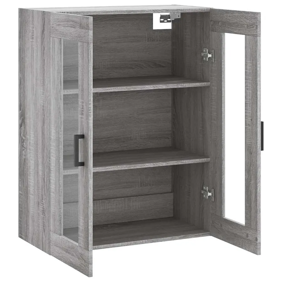 Armoire murale sonoma gris 69,5x34x90 cm - 6