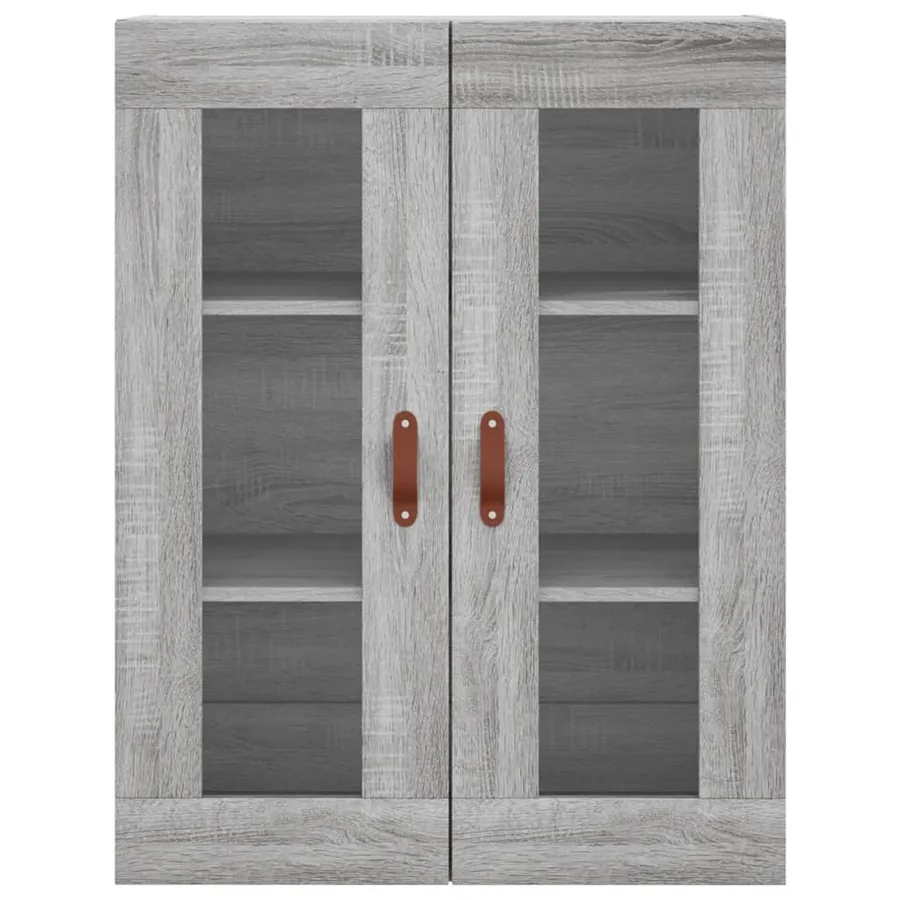 Buffet haut Sonoma gris 69,5x34x180 cm Bois d'ingénierie - 6