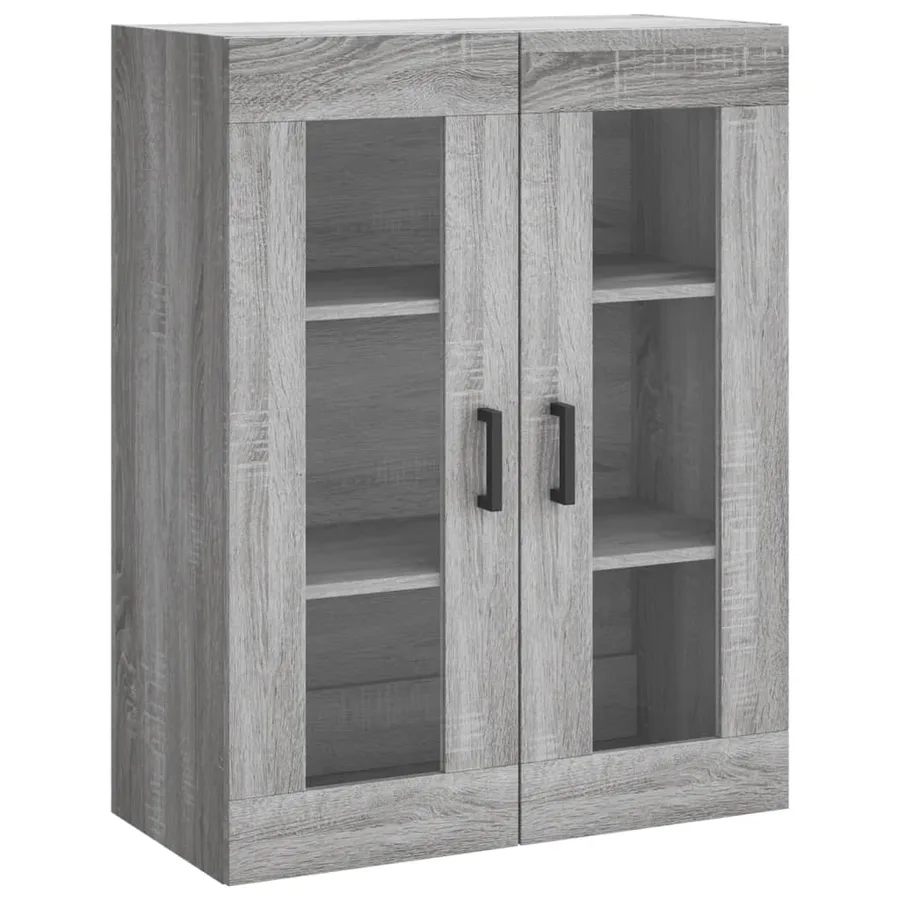 Buffet haut Sonoma gris 69,5x34x180 cm Bois d'ingénierie - 5
