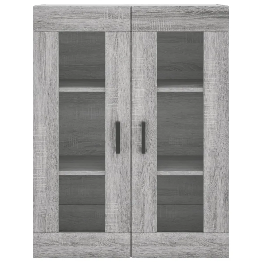 Buffet haut Sonoma gris 69,5x34x180 cm Bois d'ingénierie - 6