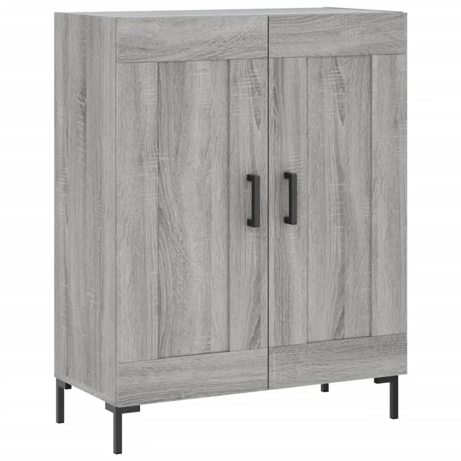 Buffet haut Sonoma gris 69,5x34x180 cm Bois d'ingénierie - 7