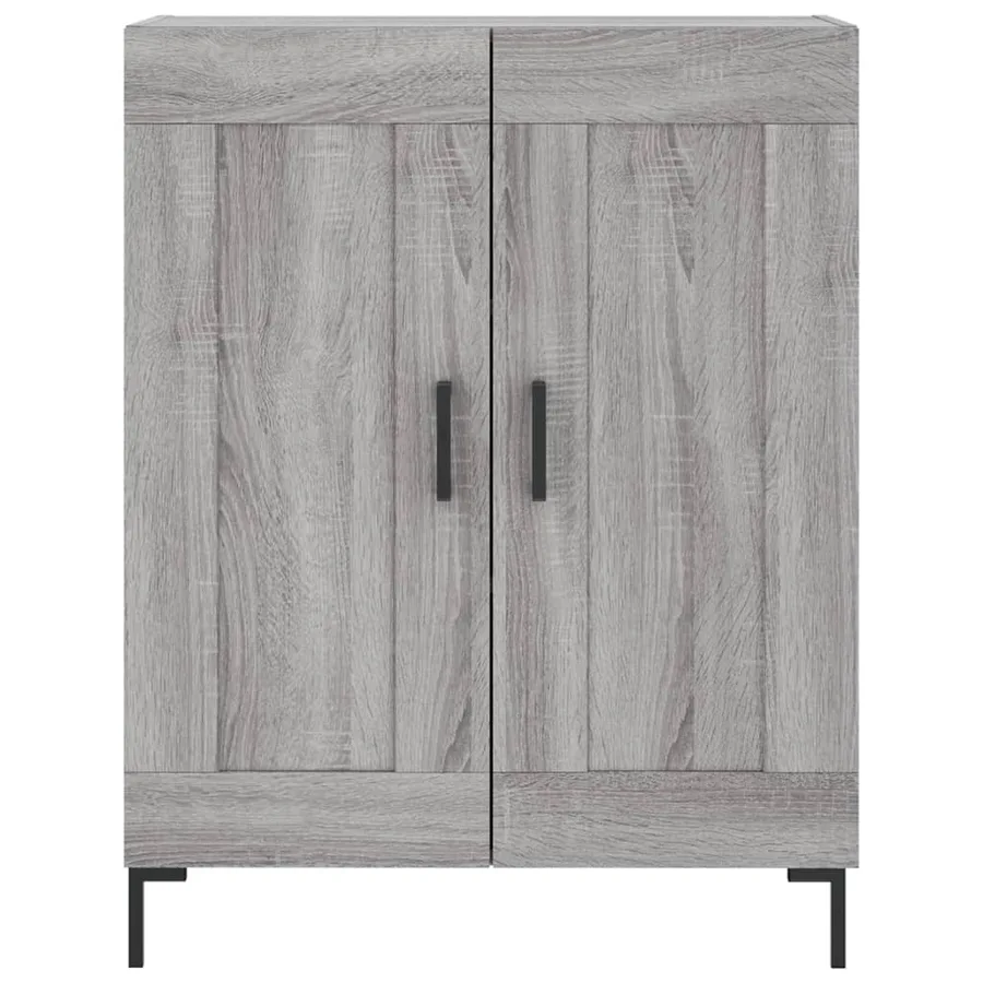 Buffet haut Sonoma gris 69,5x34x180 cm Bois d'ingénierie - 8
