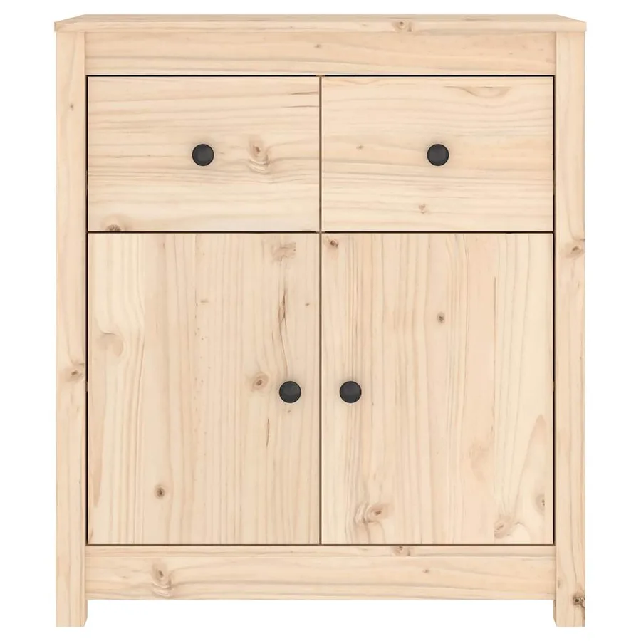 Buffet 70x35x80 cm nois massif de pin - 4