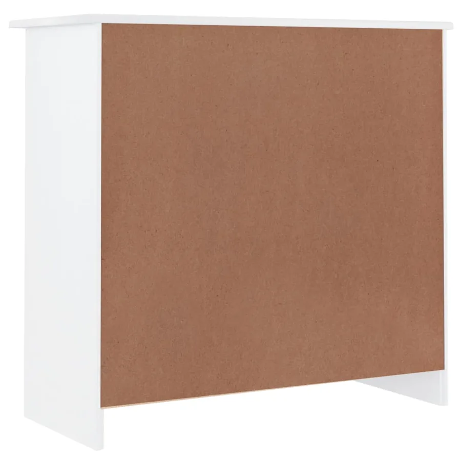 Buffet ALTA blanc 77x35x73 cm bois massif de pin - 6
