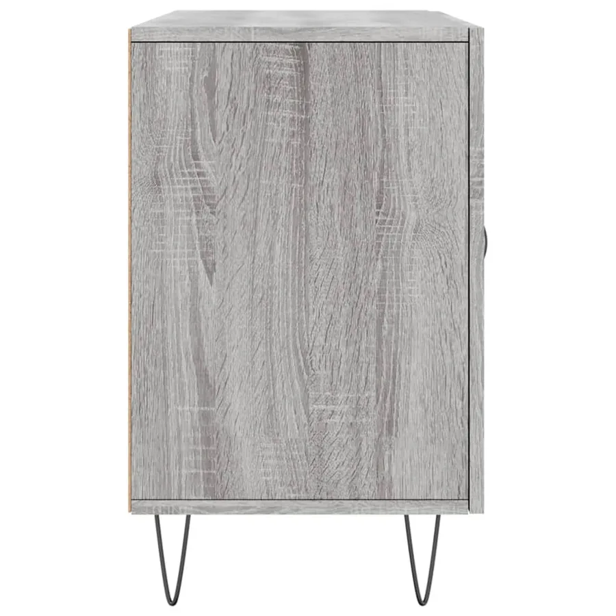 Buffet sonoma gris 100x36x60 cm bois d'ingénierie - 7