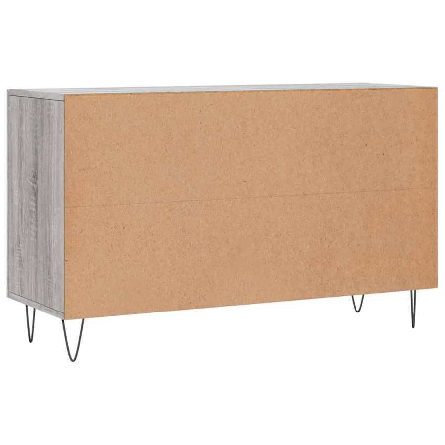 Buffet sonoma gris 100x36x60 cm bois d'ingénierie - 8