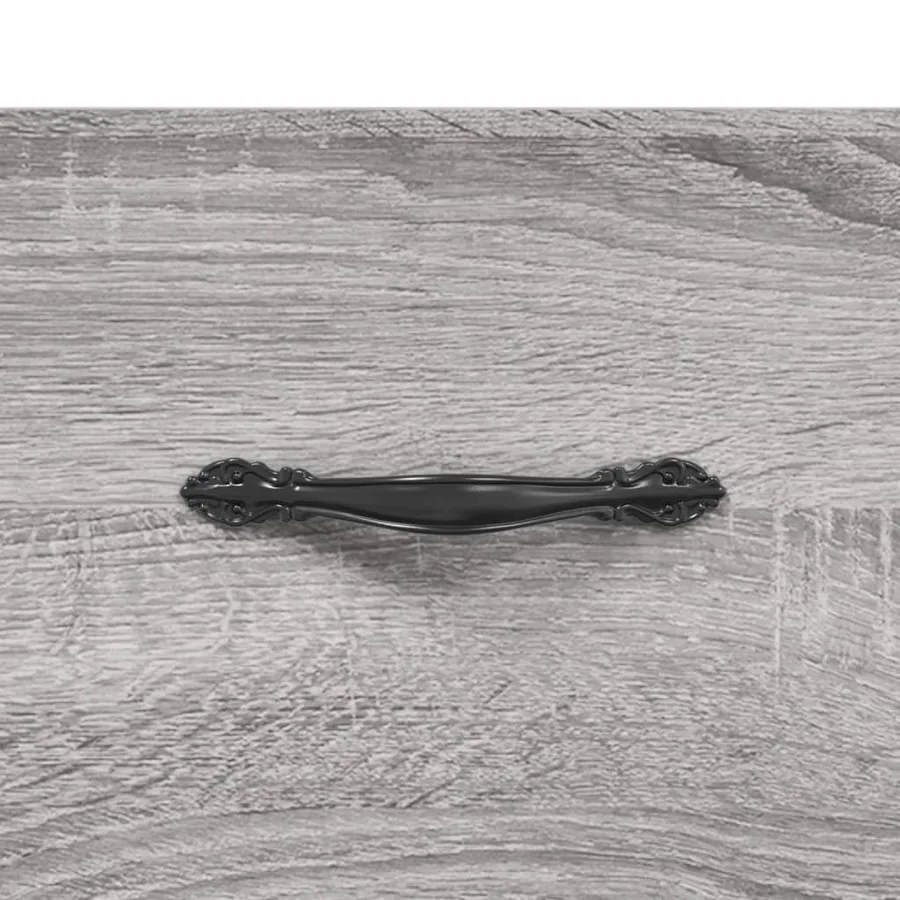 Buffet sonoma gris 100x36x60 cm bois d'ingénierie - 9