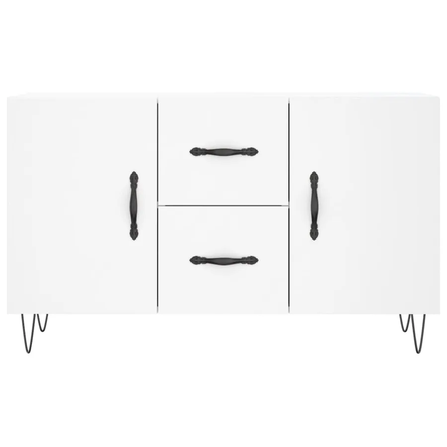 Buffet blanc 100x36x60 cm bois d'ingénierie - 6