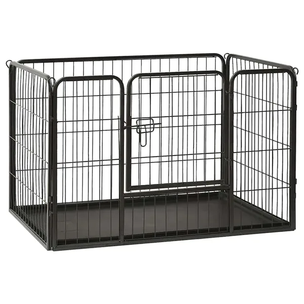 Parc pour chiots Acier 91,5x59x61 cm