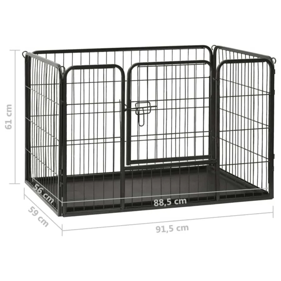 Parc pour chiots Acier 91,5x59x61 cm - 8